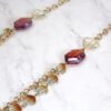ANIMAL PRINT SHELL & GLASS BEADED NECKLACE - Image 9