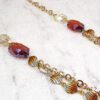 ANIMAL PRINT SHELL & GLASS BEADED NECKLACE - Image 4