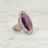 PURPLE & CLEAR CRYSTAL RING - Image 4