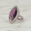 PURPLE & CLEAR CRYSTAL RING - Image 5