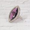 PURPLE & CLEAR CRYSTAL RING - Image 6