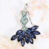 FASHION LADY MERMAID CRYSTAL PIN BROOCH - Image 4