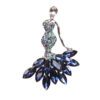 FASHION LADY MERMAID CRYSTAL PIN BROOCH - Image 8