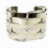 bangle with layered metallic bars