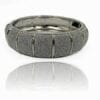 silver bangle with glittery surface