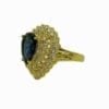 BLUE CRYSTAL & CLEAR CZ RING - Image 2