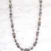 BLACK DIAMOND GLASS & CRYSTAL NECKLACE - Image 9