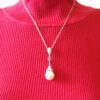 PEARL AND CRYSTAL PENDANT NECKLACE - Image 6