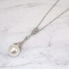 PEARL AND CRYSTAL PENDANT NECKLACE - Image 3