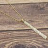 FOUR SIDED CRYSTAL BAR PENDANT - Image 10
