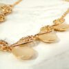 WHITE CATS EYE & CRYSTAL NECKLACE SET - Image 4