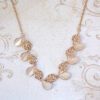 WHITE CATS EYE & CRYSTAL NECKLACE SET - Image 10