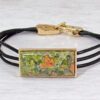 GREEN UNAKITE AGATE STONE BRACELET - Image 3