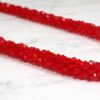 SPARKLING RED GLASS BEADED NECKLACE - Image 4