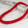 SPARKLING RED GLASS BEADED NECKLACE - Image 5