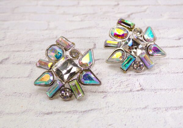 SPARKLING CRYSTAL STATEMENT EARRINGS - Image 7