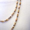 DOUBLE ROW NECK & EARRING SET WITH STONE, GLASS, AND METAL BEADS - Image 6