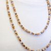 DOUBLE ROW NECK & EARRING SET WITH STONE, GLASS, AND METAL BEADS - Image 7