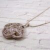 CLOVER PENDANT NECKLACE WITH CUBIC ZIRCONIA STONES - Image 4