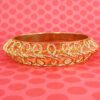 GOLDEN BANGLE BRACELET WITH METAL SWIRL WRAP - Image 2