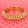 GOLDEN BANGLE BRACELET WITH METAL SWIRL WRAP - Image 5