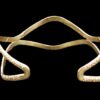 GOLD TEXTURED CUFF BRACELET - Image 7