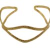 GOLD TEXTURED CUFF BRACELET - Image 9