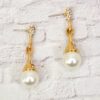 PEARL AND CRYSTAL DROP EARRING - Image 5