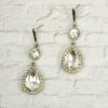 LONG CRYSTAL TEARDROP EARRINGS - Image 6