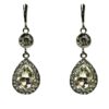 LONG CRYSTAL TEARDROP EARRINGS - Image 9