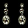 LONG OVAL CRYSTAL DROP EARRINGS - Image 2