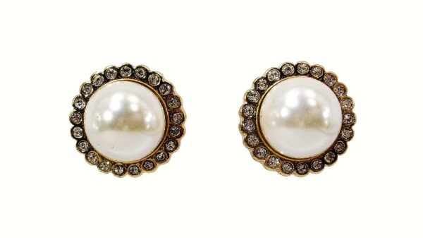 PEARL AND CRYSTAL EARRINGS - Image 7