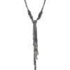 silver necklace with knot
