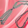 GRAY PEARL AND GLASS BEAD TASSEL NECKLACE - Image 6