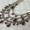 BLACK DIAMOND GLASS BEADED LAYERED NECKLACE - Image 7