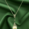 PEARL AND CRYSTAL PENDANT NECKLACE - Image 2