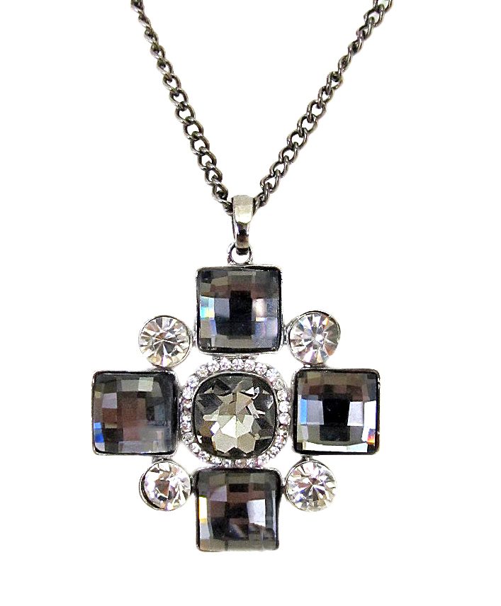 KIM DOLCE&GABBANA Necklace with rhinestone crystal cross in Black for |  Dolce&Gabbana® US