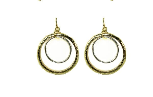 earrings with two concentric rings