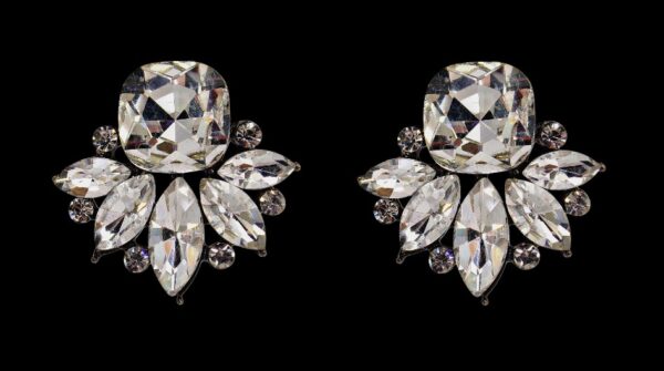 ELEGANT CRYSTAL STATEMENT EARRINGS - Image 6