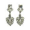 LONG CRYSTAL STATEMENT EARRINGS