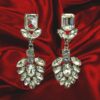 LONG CRYSTAL STATEMENT EARRINGS - Image 6