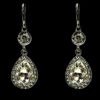 LONG CRYSTAL TEARDROP EARRINGS - Image 2