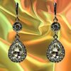 LONG CRYSTAL TEARDROP EARRINGS - Image 5