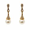 PEARL AND CRYSTAL DROP EARRING