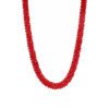 SPARKLING RED GLASS BEADED NECKLACE