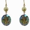 earrings with blue gemstones and pearls