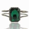 square cut emerald bangle