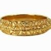 golden bangle with fine decoration
