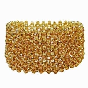 bangle with amber beads