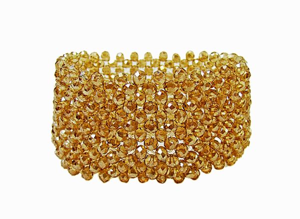 bangle with amber beads